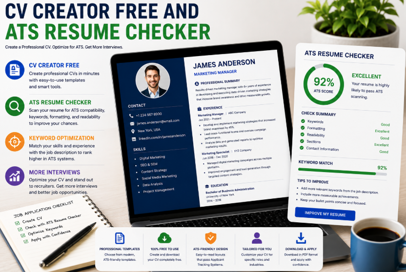 CV Creator Free and ATS Resume Checker: Build a Job-Ready CV Without Guesswork